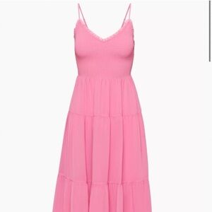 Aritizia Tuberose Dress Pink Bubblegum NWT